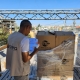 A delivery in Gaza from Arena, a Tearfund partner providing medical supplies through the International Health Partners organisation. Photo Credit: Arena/IHP.