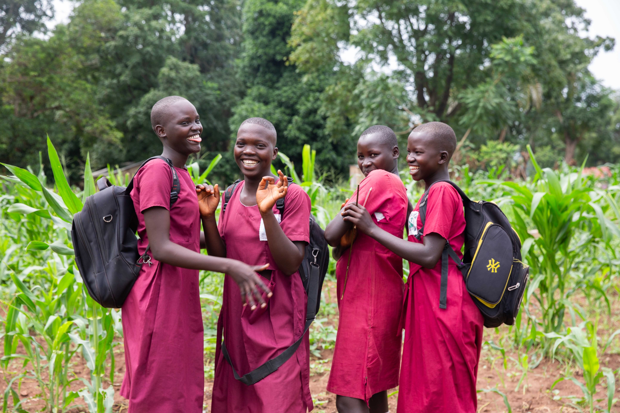 Students at Haddow Primary School, in the Diocese of Maridi, which is supported by the Fields of Life programme. Photo Credit: Fields of Life