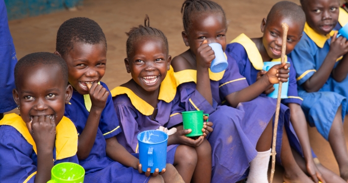 Students at Haddow Primary School, in the Diocese of Maridi, which is supported by the Fields of Life programme. Photo Credit: Fields of Life